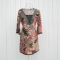 D1027 Korean national flower of light south wind V-neck dress