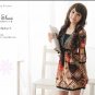 D1027 Korean national flower of light south wind V-neck dress