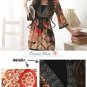D1027 Korean national flower of light south wind V-neck dress