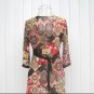 D1027 Korean national flower of light south wind V-neck dress