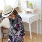 D1027 Korean national flower of light south wind V-neck dress