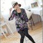 D1027 Korean national flower of light south wind V-neck dress