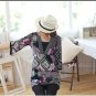 D1027 Korean national flower of light south wind V-neck dress