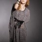D1029 Korean Leopard Bat Sleeve Dress