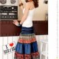 D1039 (light blue) Bohemia vintage dress to wear two personality