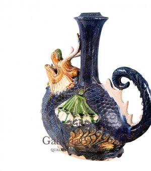 Tang Tri-color Pottery, 'Dragon Pot'