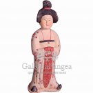 Pottery Statue, 'Hand Painted Tang Lady'