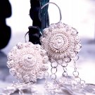 Pure Silver Earrings, 'Sunflower'