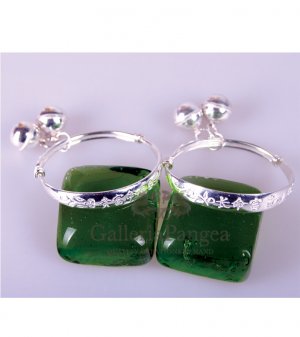 Children Silver Bracelet, 'Blessed' (pair)
