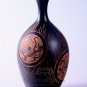 Black Pottery Vase, 'Four Gods'