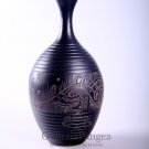 Black Pottery Vase, 'Flying Drgaon'