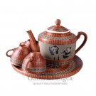 Bamboo Porcelain, '7-piece Panda Tea Set'