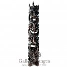 Wood Sculpture, 'Nuo Totem Plaque Wall Hanging'