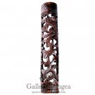 Wood Sculpture, 'Dragon Totem Plaque Wall Hanging'