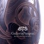 Black Pottery Vase, 'Flying Goddess'
