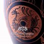 Black Pottery Vase, 'Four Gods'