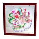 Paper Cut (framed), 'Double Dragon'