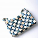 Coconut Handbag, 'Blue Checker'