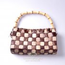 Handmade Handbag, 'Coconut Chocolate'