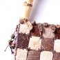 Handmade Handbag, 'Coconut Chocolate'