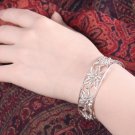 Silver Bracelet, 'Flourishing Spring'