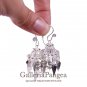Silver Earrings, 'Lantern'
