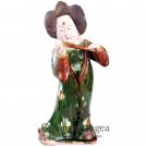 Pottery Statue, 'Tang Lady Playing a Flute'