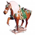 Pottery Horse Sculpture, 'Stepping Horse'
