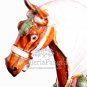 Pottery Horse Sculpture, 'Stepping Horse'