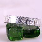 Silver Bracelet, 'Peony'