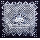 Tie-dye Square Table Cloth, 'Butterfly and Branch'