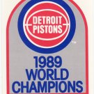 1989-90 Hoops #353B Pistons Champions MINT