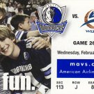 2/15/06 Dallas Mavericks vs Washington Wizards Ticket Stub 2/15/06 Dallas Mavericks vs Washington Wizards Ticket Stub
