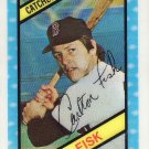 1980 Kellogg's 3-D Super Stars #41 Carlton Fisk