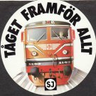 New SJ Train Taget Framfor Allt Railway Locomotive Round Sticker