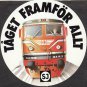 New SJ Train Taget Framfor Allt Railway Locomotive Round Sticker