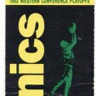 1993 Seattle Sonics Western Conference Playoffs Ticket Stub