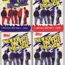 4 - 1989 NEW KIDS ON THE BLOCK Series 1 WAX PACKS NKOTB