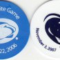 2 - Penn State Football SGA Gameday Plastic Coins 2006 & 2007 PNC Bank
