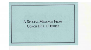 Coach Bill O'Brien One Team Penn State Post Card Message PSU Alumni Association