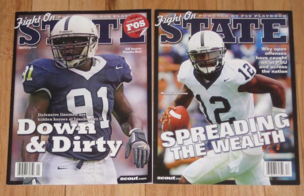 2 - Penn State Fight On State Magazines Tamba Hali & Michael Robinson 2005-06