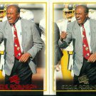 2- 1997 Press Pass Eddie Robinson #44 Coach Nebraska Football Gold & Red Version 2- 1997 Press Pass Eddie Robinson #44 Coach Nebraska Football Gold & Red Version