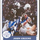 1988 Second Mile John Greene Autographed Penn State Trading Card 1988 Second Mile John Greene Autographed Penn State Trading Card