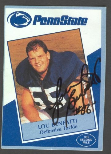 1991 Second Mile Lou Benfatti Signed Penn State Trading Card
