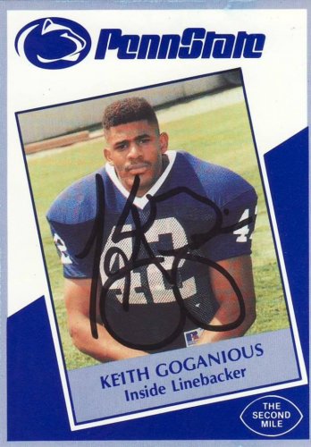 1991 Second Mile Keith Goganious Signed Penn State Trading Card