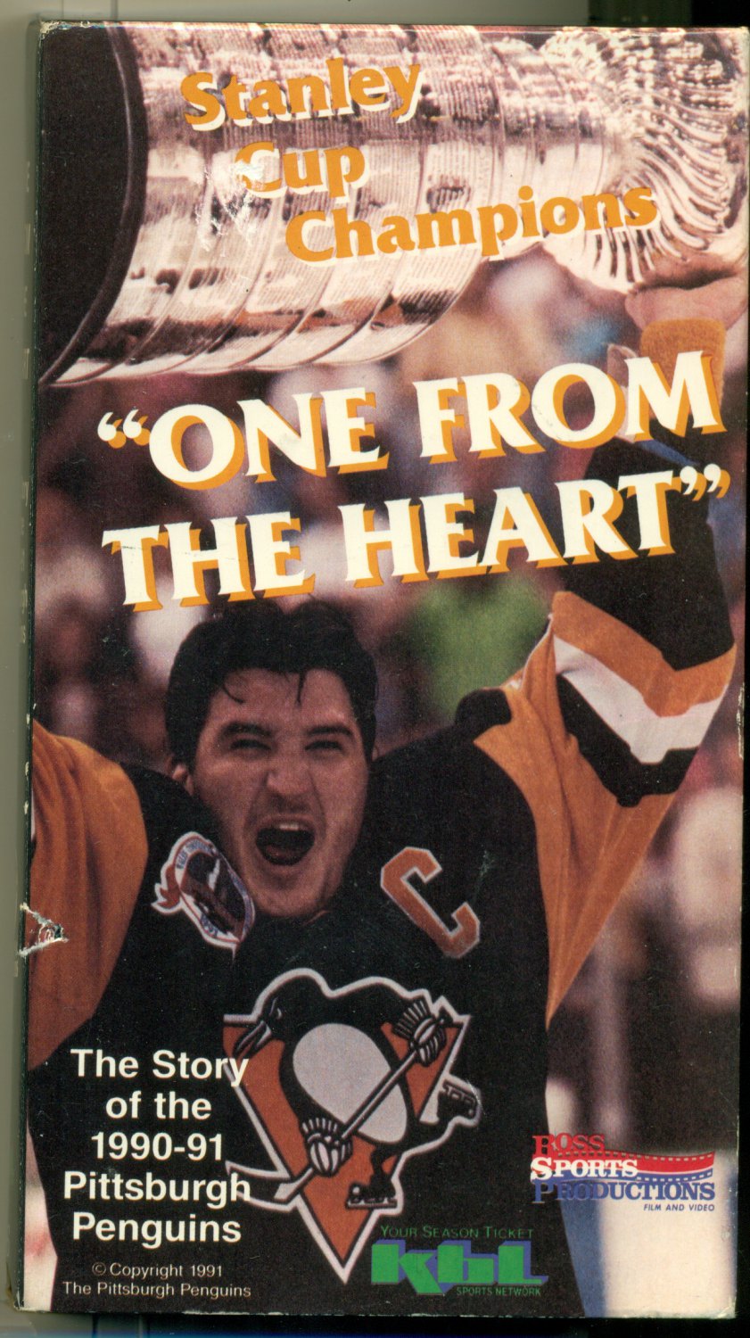 1990-91 Story of the PITTSBURGH PENGUINS VHS ONE FROM THE HEART Mario
