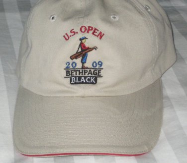 2009 US Open BETHPAGE Black Hat Golf USGA Member Tan Lucas Glover