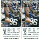 2- 2014 PENN State Football Ticket Stub vs Umass Unrivaled C.J. Olaniyan #86