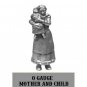 O scale Woman carrying a Baby 1/48 pewter Western Rails