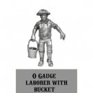 O gauge Laborer with Bucket 1/48 pewter Western Rail